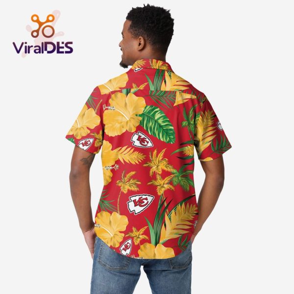 Kansas City Chiefs Team Color Hibiscus Hawaii Shirt Limited Edition