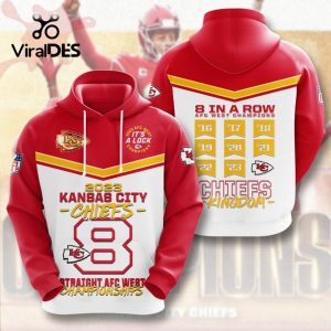 2023 Kansas City Chiefs Straight AFC West It’s A Lock Championships Hoodie 3D