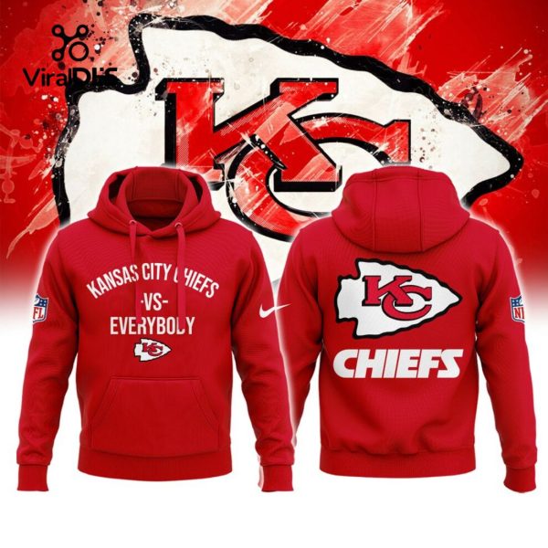 Limited Edition Kansas City Chiefs Vs Everybody Red Hoodie, Jogger, Cap