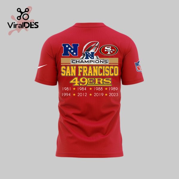 Limited San Francisco 49ers Team Champions Are All In Red T-Shirt, Jogger, Cap