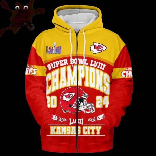 Limited Super Bowl LVIII Champions Kansas City Chiefs Special Style Hoodie 3D