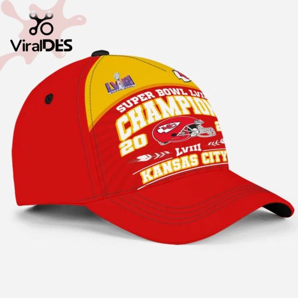 Limited Super Bowl LVIII Champions Kansas City Chiefs Special Style Hoodie, Jogger, Cap