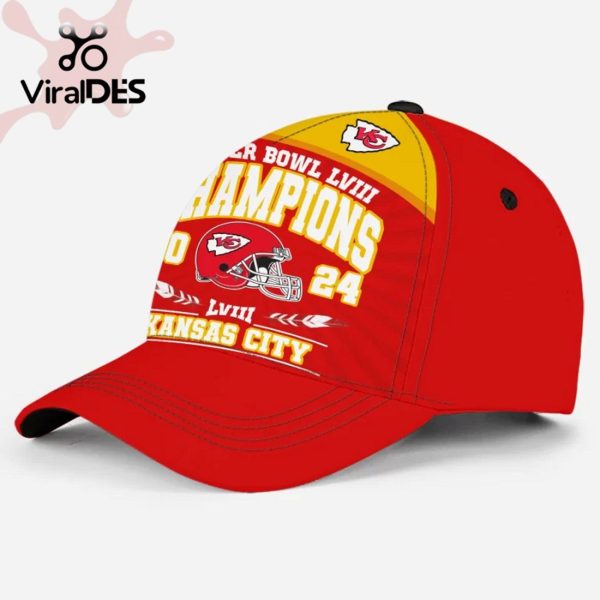 Limited Super Bowl LVIII Champions Kansas City Chiefs Special Style Hoodie, Jogger, Cap