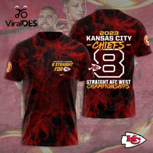 2023 Kansas City Chiefs Straight AFC West Championships Hoodie 3D Limited Edition