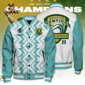 South Africa x Rugby World Cup South Africa Champions White Sport Jacket, Baseball Jacket
