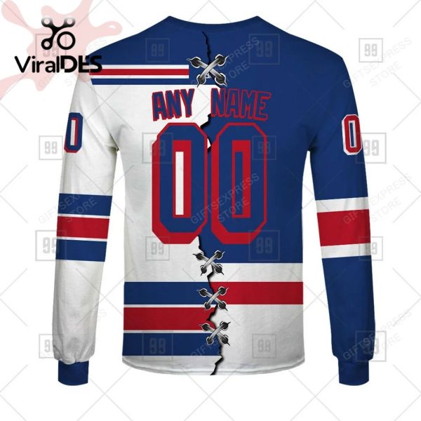 New York Rangers Personalized Name Number Hoodie Jersey