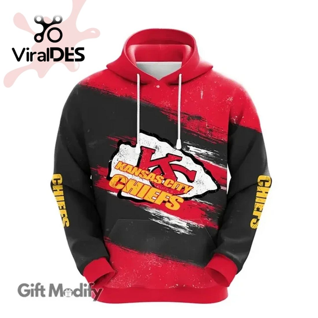 NFL Kansas City Chiefs New Paint Design Special Hoodie 3D Limited