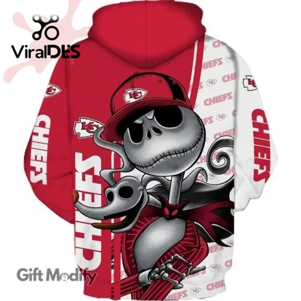 NFL Kansas City Chiefs Skull Player Red Design Hoodie 3D Limited Edition