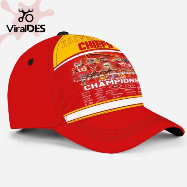 NFL Kansas City Chiefs Super Bowl Team Champions Signatures Style Hoodie, Jogger, Cap