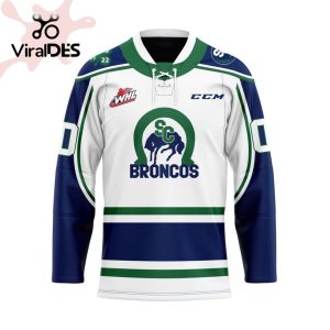 Custom Swift Current Broncos Away Hockey Jersey Personalized Letters Number