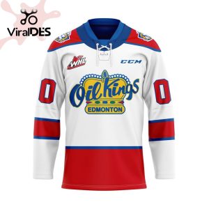Custom Edmonton Oil Kings Away Hockey Jersey Personalized Letters Number