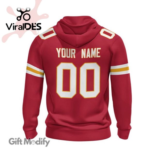 Personalized Kansas City Chiefs New Champion Red Design Hoodie 3D Limited Edition