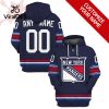 New York Rangers Personalized Name Number Hoodie Jersey