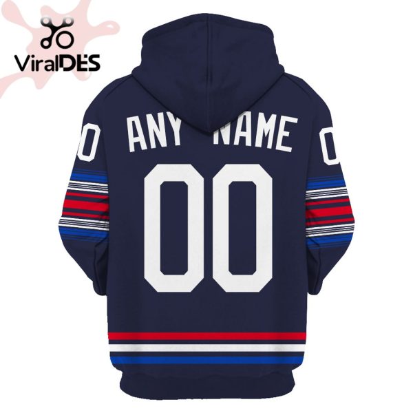 Personalized Name Number New York Rangers Hoodie Jersey