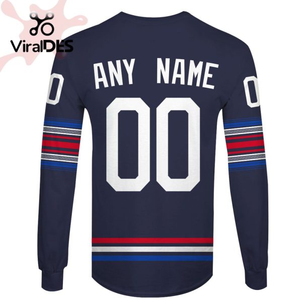 Personalized Name Number New York Rangers Hoodie Jersey