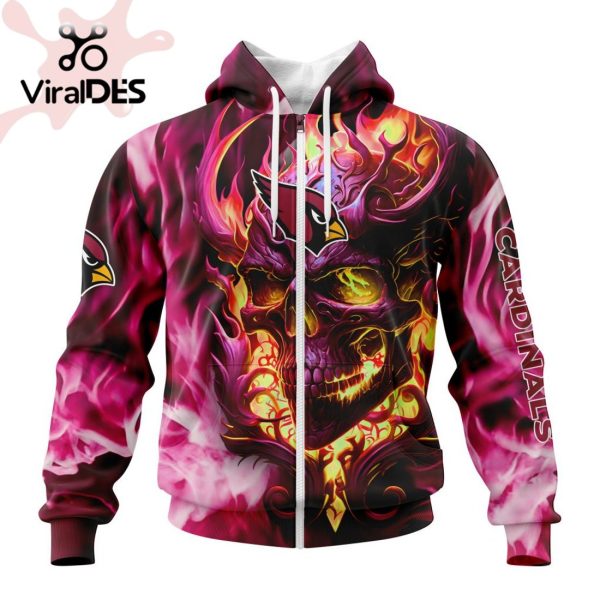 Personalized NFL Arizona Cardinals Limited Skull Art Design Hoodie 3D