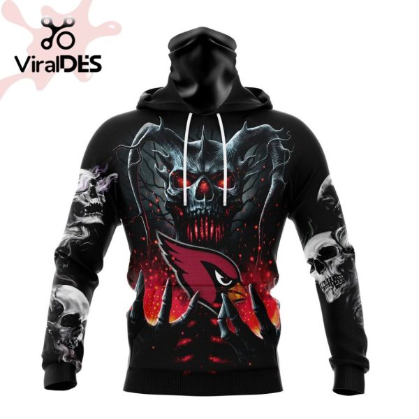 Personalized NFL Arizona Cardinals Special Skull Art Design Hoodie 3D