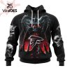 Personalized NFL Atlanta Falcons Limited Skull Art Design Hoodie 3D