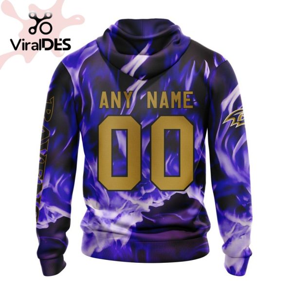 Personalized NFL Baltimore Ravens Limited Skull Art Design Hoodie 3D