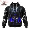 Personalized NFL Baltimore Ravens Limited Skull Art Design Hoodie 3D