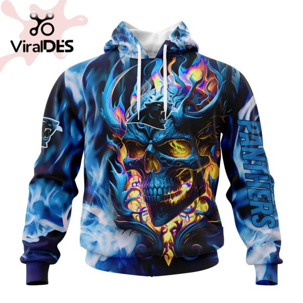 Personalized NFL Carolina Panthers Limited Skull Art Design Hoodie 3D