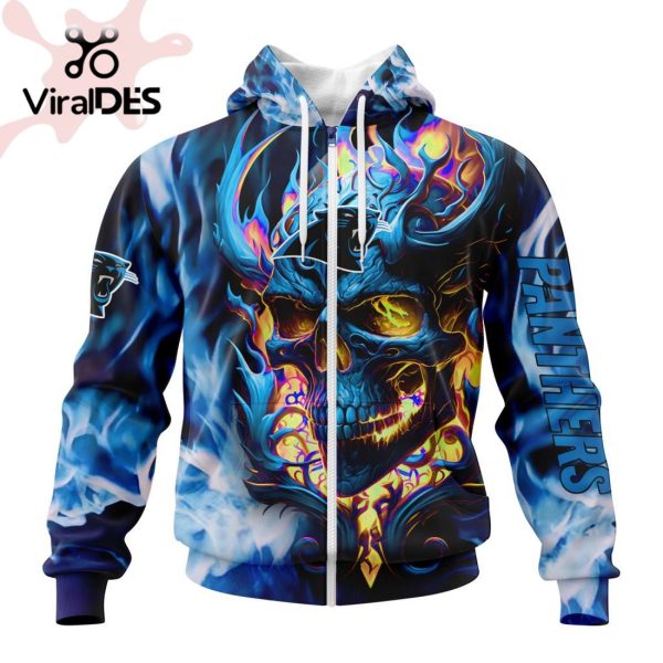 Personalized NFL Carolina Panthers Limited Skull Art Design Hoodie 3D