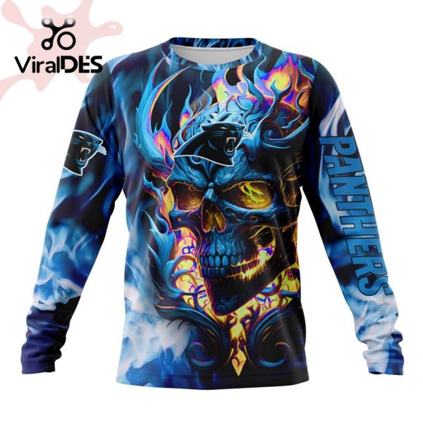 Personalized NFL Carolina Panthers Limited Skull Art Design Hoodie 3D