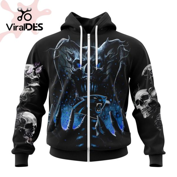 Personalized NFL Carolina Panthers Special Skull Art Design Hoodie 3D