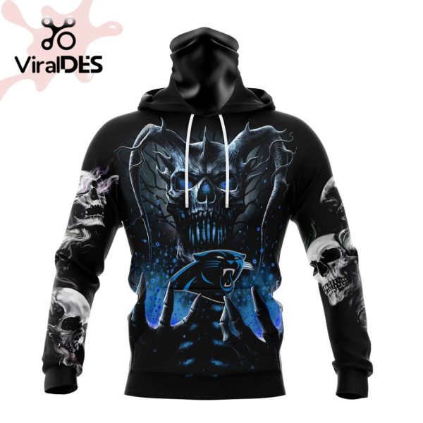 Personalized NFL Carolina Panthers Special Skull Art Design Hoodie 3D