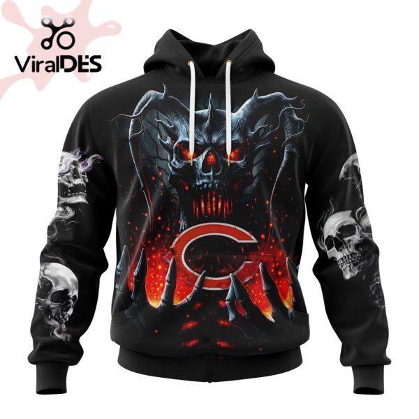 Personalized NFL Chicago Bears Special Skull Art Design Hoodie 3D