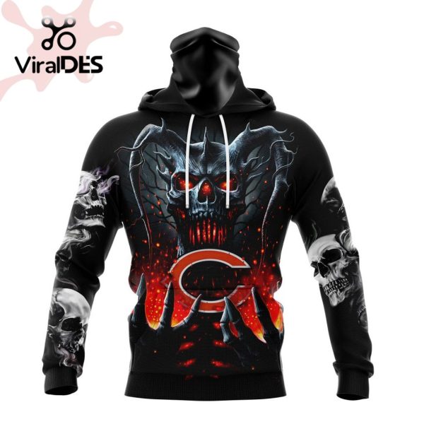 Personalized NFL Chicago Bears Special Skull Art Design Hoodie 3D