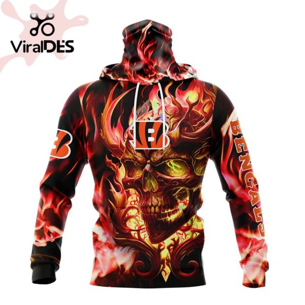 Personalized NFL Cincinnati Bengals Limited Skull Art Design Hoodie 3D