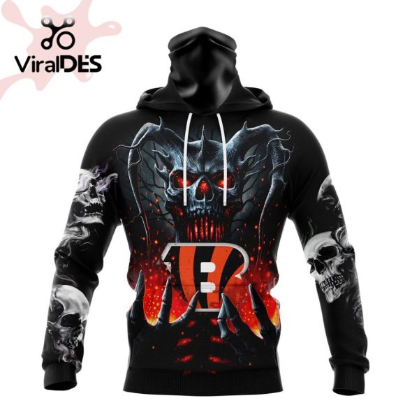 Personalized NFL Cincinnati Bengals Special Skull Art Design Hoodie 3D