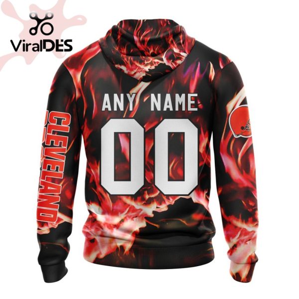 Personalized NFL Cleveland Browns Limited Skull Art Design Hoodie 3D