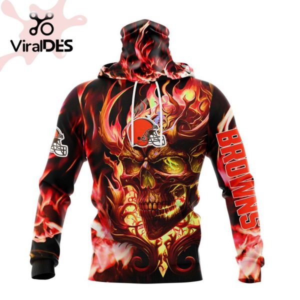 Personalized NFL Cleveland Browns Limited Skull Art Design Hoodie 3D