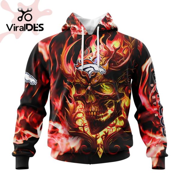 Personalized NFL Denver Broncos Limited Skull Art Design Hoodie 3D