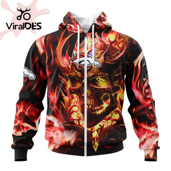 Personalized NFL Denver Broncos Limited Skull Art Design Hoodie 3D