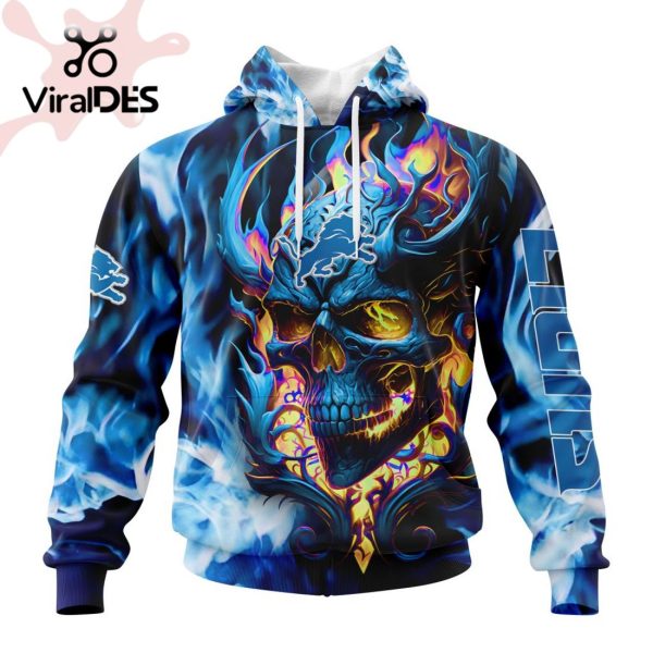 Personalized NFL Detroit Lions Limited Skull Art Design Hoodie 3D