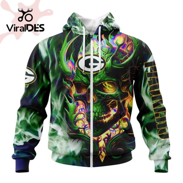 Personalized NFL Green Bay Packers Limited Skull Art Design Hoodie 3D