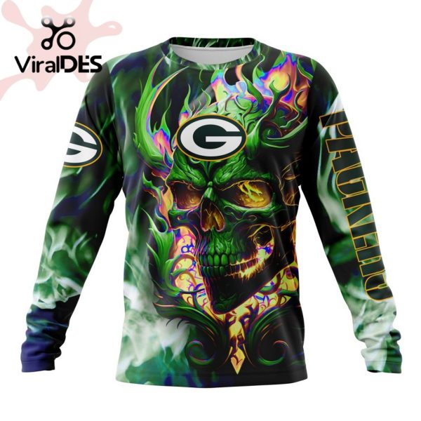 Personalized NFL Green Bay Packers Limited Skull Art Design Hoodie 3D