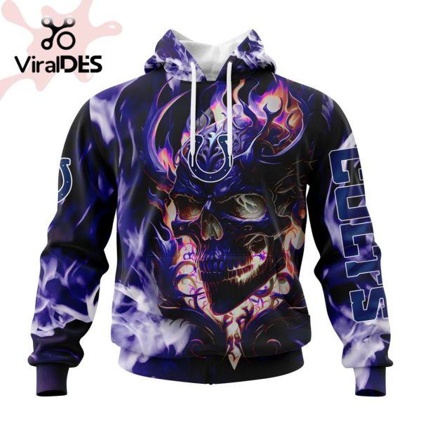 Personalized NFL Indianapolis Colts Limited Skull Art Design Hoodie 3D