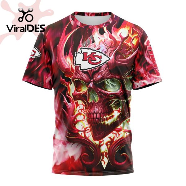 Personalized NFL Kansas City Chiefs Limited Skull Art Design Hoodie 3D