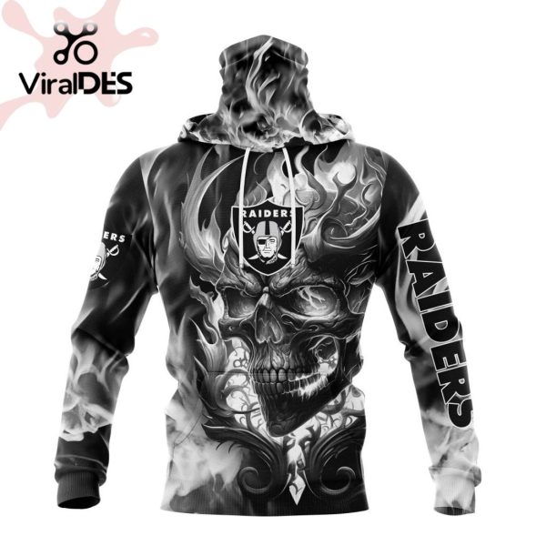 Personalized NFL Las Vegas Raiders Limited Skull Art Design Hoodie 3D