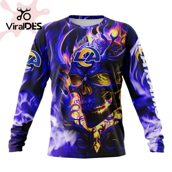 Personalized NFL Los Angeles Rams Limited Skull Art Design Hoodie 3D