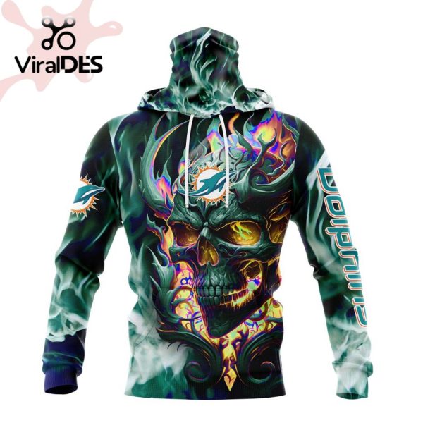 Personalized NFL Miami Dolphins Limited Skull Art Design Hoodie 3D