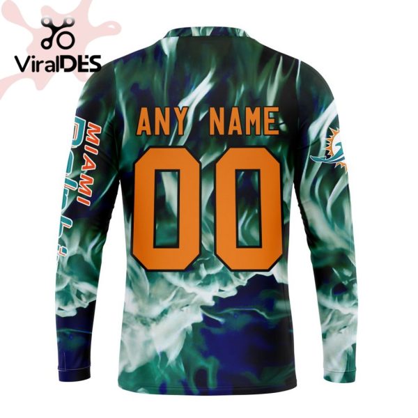 Personalized NFL Miami Dolphins Limited Skull Art Design Hoodie 3D