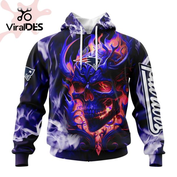 Personalized NFL New England Patriots Limited Skull Art Design Hoodie 3D