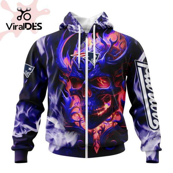 Personalized NFL New England Patriots Limited Skull Art Design Hoodie 3D