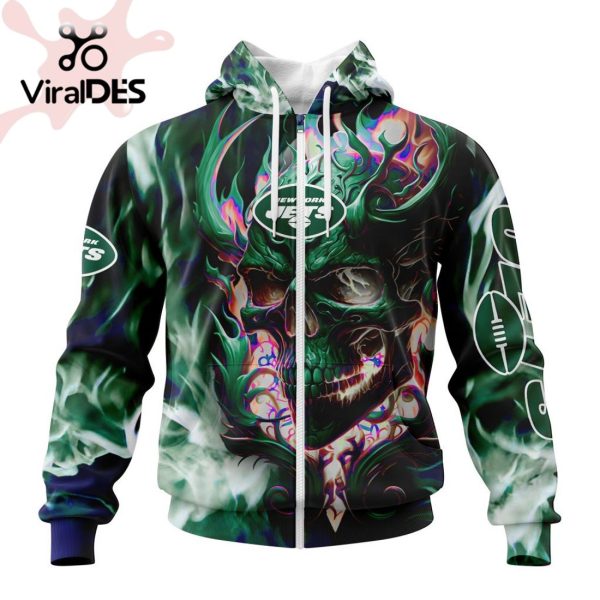 Personalized NFL New York Jets Limited Skull Art Design Hoodie 3D