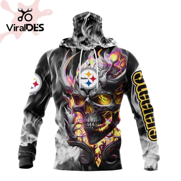 Personalized NFL Pittsburgh Steelers Limited Skull Art Design Hoodie 3D